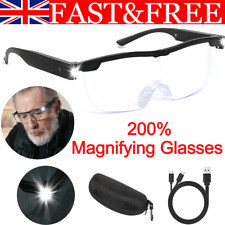 Magnifying Glasses Loupes 200% Magnifier Glasses With Led Light Reading Sewing