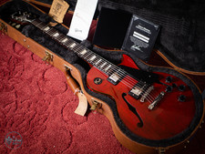 2016 Gibson Memphis ES-Les Paul – Rare Wine Red w/Black Binding - 6lbs 5.5oz!