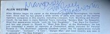 ALAN WESTON THE NEW AVENGERS DANGER MAN CROSSROADS signed autograph POW#99