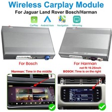 Wireless Carplay Android Auto Retrofit For Land Rover Jaguar XE XF Bosch/Harman