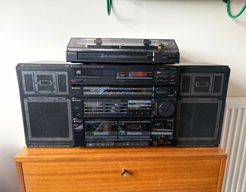 Hitachi hifi system turntable - system,