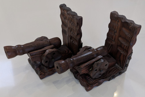 Vintage pair hand carved - vintage,