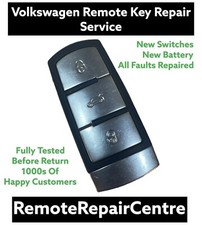 Volkswagen VW Passat B6 B7 CC Remote Dash 3 Button Vw Key Fob Repair Service Fix