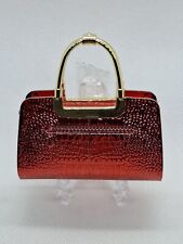 Stunning Red Ladies Handbag Cigarette Lighter Butane Gas in Good Working Order