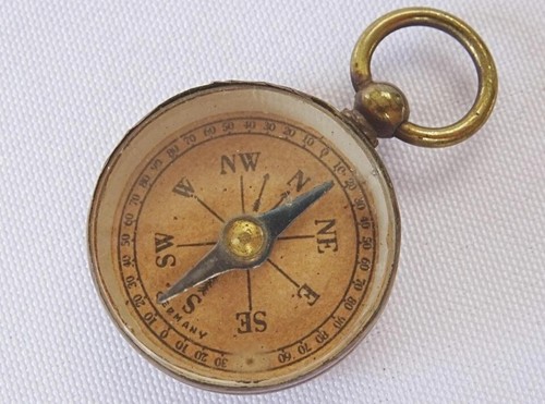 Antique miniature compass - miniature,