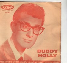 BUDDY HOLLY CLASSIC CORAL ROUND CENTER EP   1958   RARE