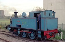 ORIGINAL RAILWAY TRAIN NEGATIVE. Industrial steam loco. Hudswell Clarke. Thomas.