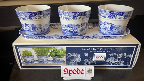 Lovely spode blue italian set - lovely,