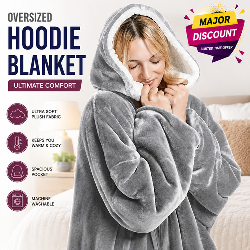 Oversized hoodie blanket - oversized,