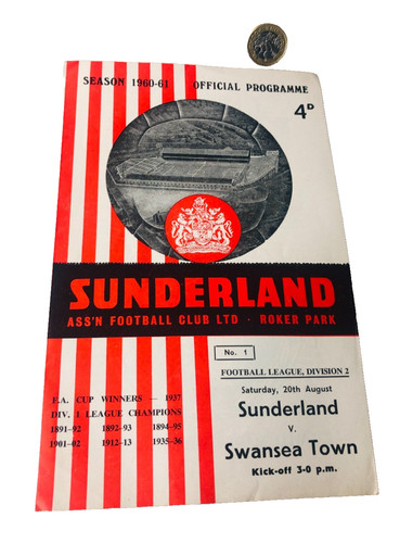 Football programme sunderland - programme,