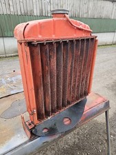 NUFFIELD TRACTOR RADIATOR C/W MOUNTING BRACKETS AND RADIATOR SHUTTERS.