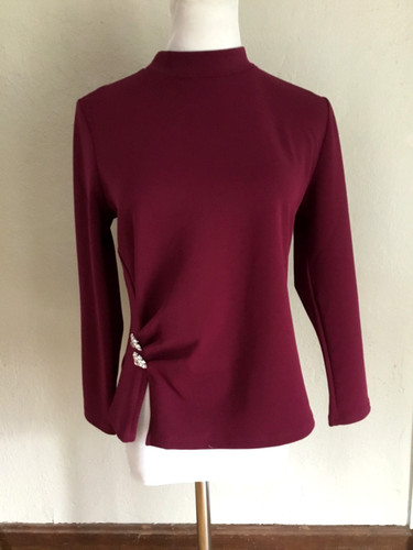 Ann taylor red wine rhinestone - ann,