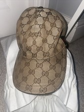 Gucci GG Monogram Baseball Cap (Beige Size M