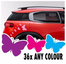 34 Butterfly Stickers Vinyl