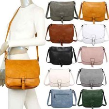 Women's Real Leather Long Strap Crossbody Shoulder Satchel Handbag Purse New