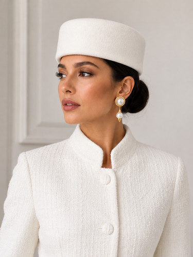 2pcs 100 wool pillbox hat - pillbox,