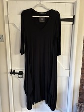 JOIN CLOTHES STUNNING GREEK JERSEY STRETCH DRESS BLACK SIZE L (UK 14-18) NEW NWT