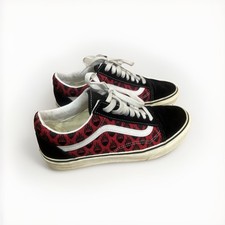 Vans Old Skool Unisex Red Black Trainers Size 7