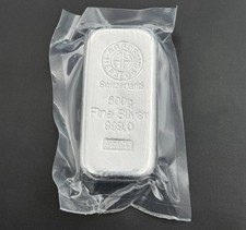 Argor-Heraeus 500 Gram Silver Bullion Bar Sealed Half A Kilo