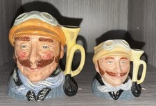 Royal Doulton Character jugs motorist  small and miniature