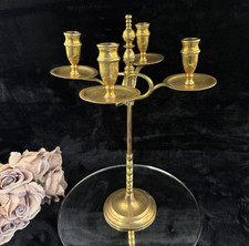 Vintage Brass Candelabra Four
