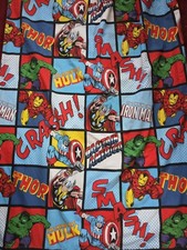 Dunelm Marvel Comics Blackout Curtains 168x137cm Ex condition pencil pleat Kids