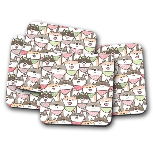 Set husky shiba inu - 4,