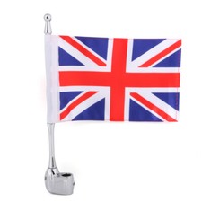 Motorcycle UK Flag Pole Rear