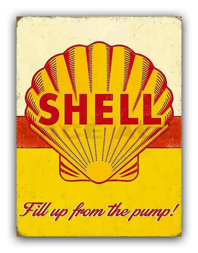 Vintage style shell metal - style,