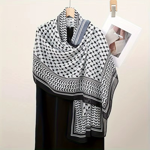 New keffiyeh chiffon fabric - keffiyeh,