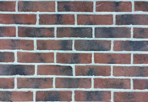 Weathered red brick - weathered,