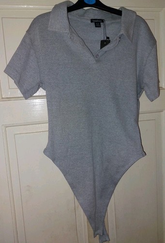 Boohoo grey ribbed short - boohoo,