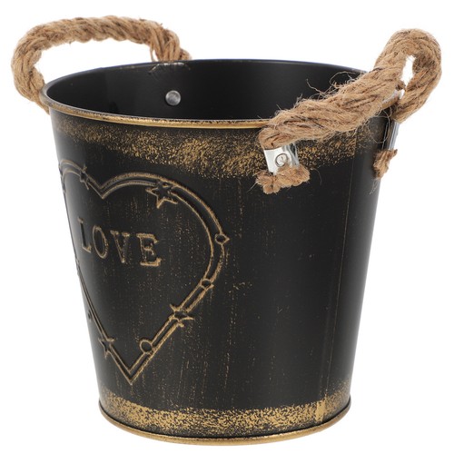 Metal flower pot - metal,