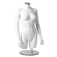 Matt white female - female, mannequin