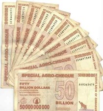 40xZimbabwe 50 Billion Dollars