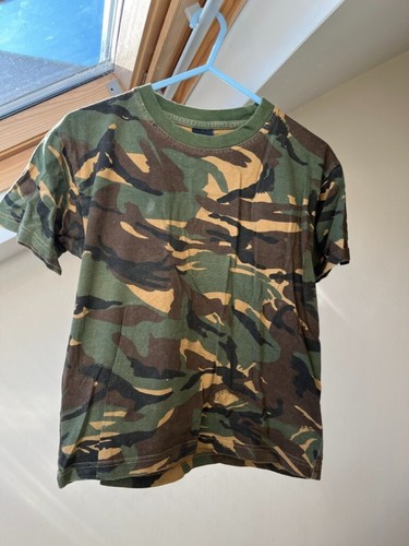 Boys green camouflage army