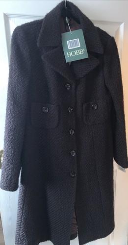 Hobbs chocolate boucle wool - chocolate,