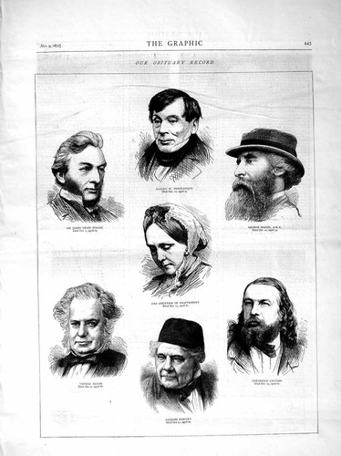 Original old antique print - old,