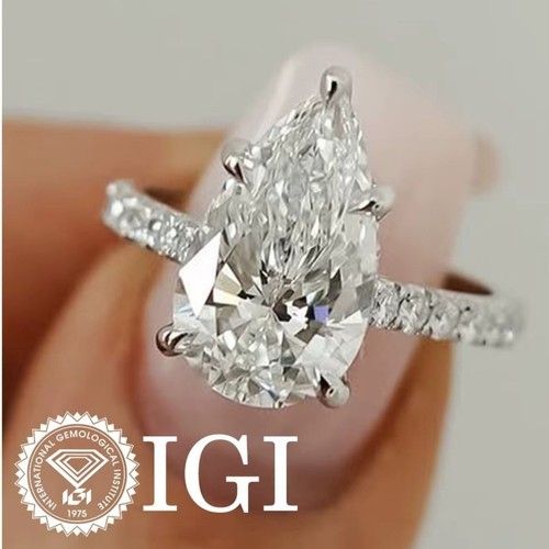 30ct lab grown pear diamond - grown,