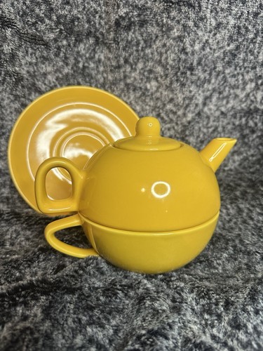 Vintage style yellow ceramic - yellow,
