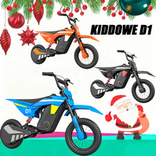 KIDDOWE D1 Kids Electric Dirt Bike 300W 4Ah Motocross E-Bike Motorcycle 15KM NEW