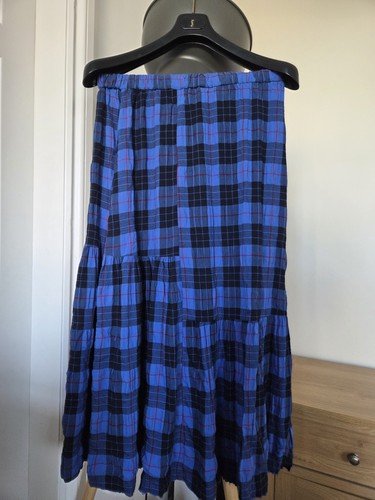Sahara blue plaid check tartan - blue,