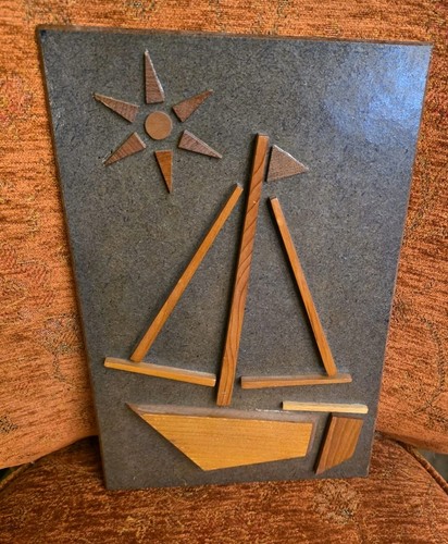 Vintage retro wooden sail - sail, boat