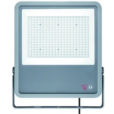 ZUMTOBEL 100W LED Floodlight with Photocell, 4000K, 10000Lm, IP66, Grey