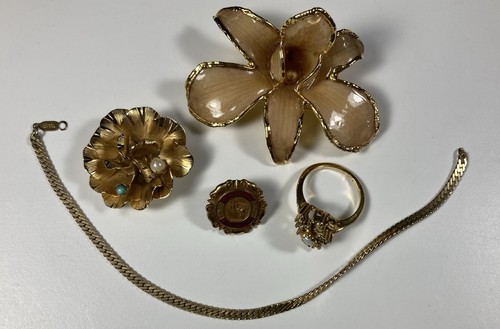 Lot vintage gold plated - vintage,