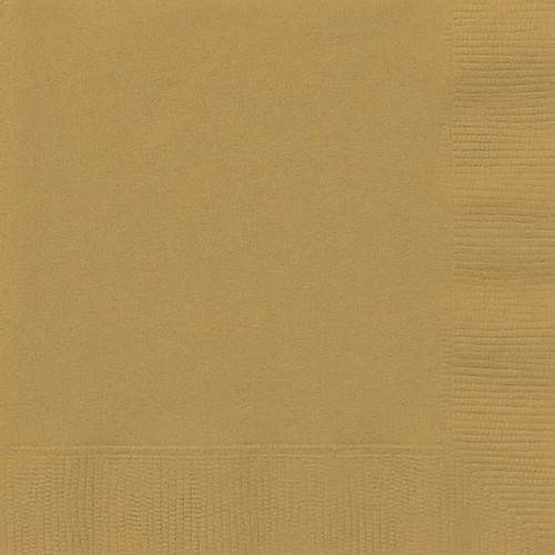 Gold party napkins paper - party,