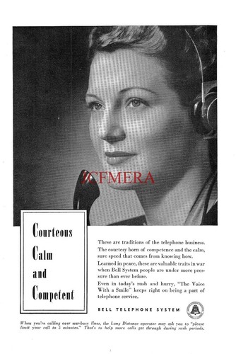 Ww2 bell telephone system - bell,