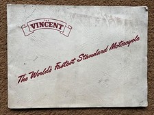 VINCENT BLACK SHADOW C COMET METEOR RAPIDE Brochure Parts Manual TT frame Engine