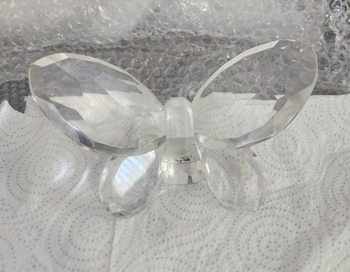 Glass paperweight butterfly - paperweight,