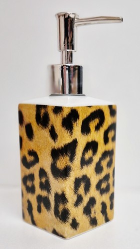 Leopard brown soap dispenser - leopard,
